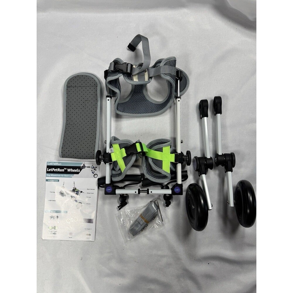 Let Pet Run Adjustable Dog Cart/Wheelchair for Back Legs - Size -XS  - NEW - Picture 7 of 10